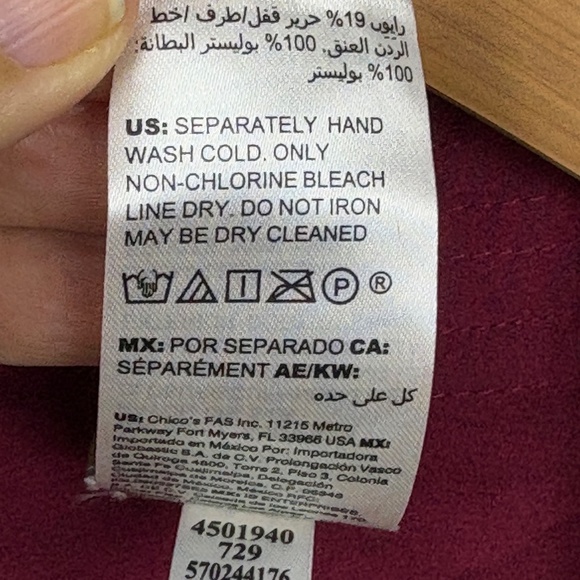 Chicos Womens Kimono Open Cardigan Topper L-XL Velvet Burnout Boho Gypsy Whimsy - Picture 7 of 14